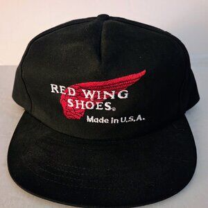 Snapback w/ Red and White Embroidered Logo Red Wing Shoes Baseball Cap